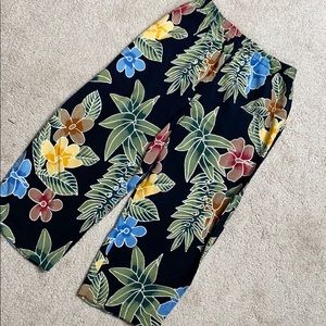🌴 RAYON CROPPED ISLAND PANTS